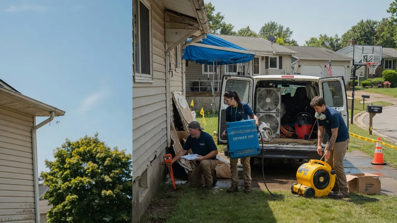 Ceiling Leak Cleanup in Exline, IA near me