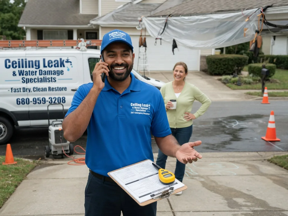 Ceiling Leak Cleanup Exline, IA FAQs